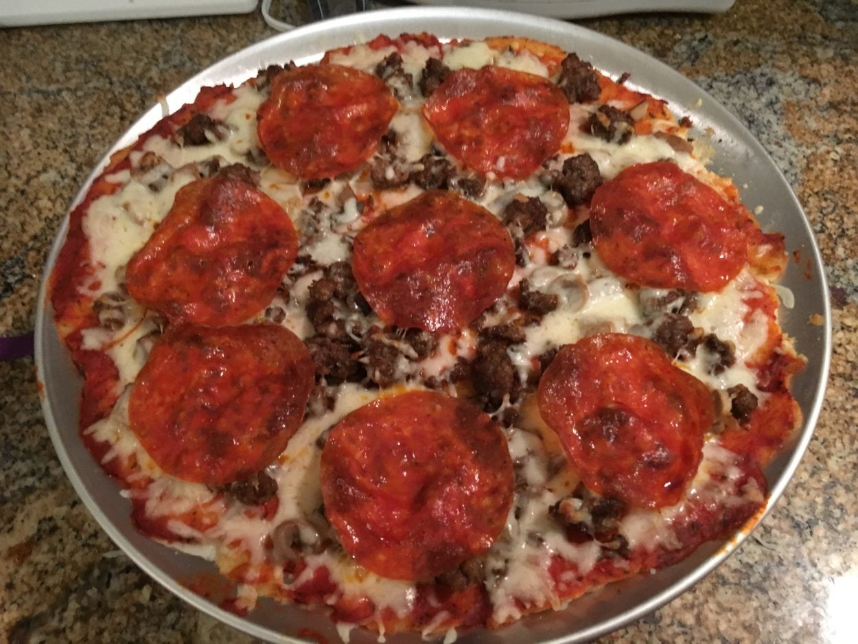 Chicken Crust Pizza Gluten Free Low Carb and LOVING